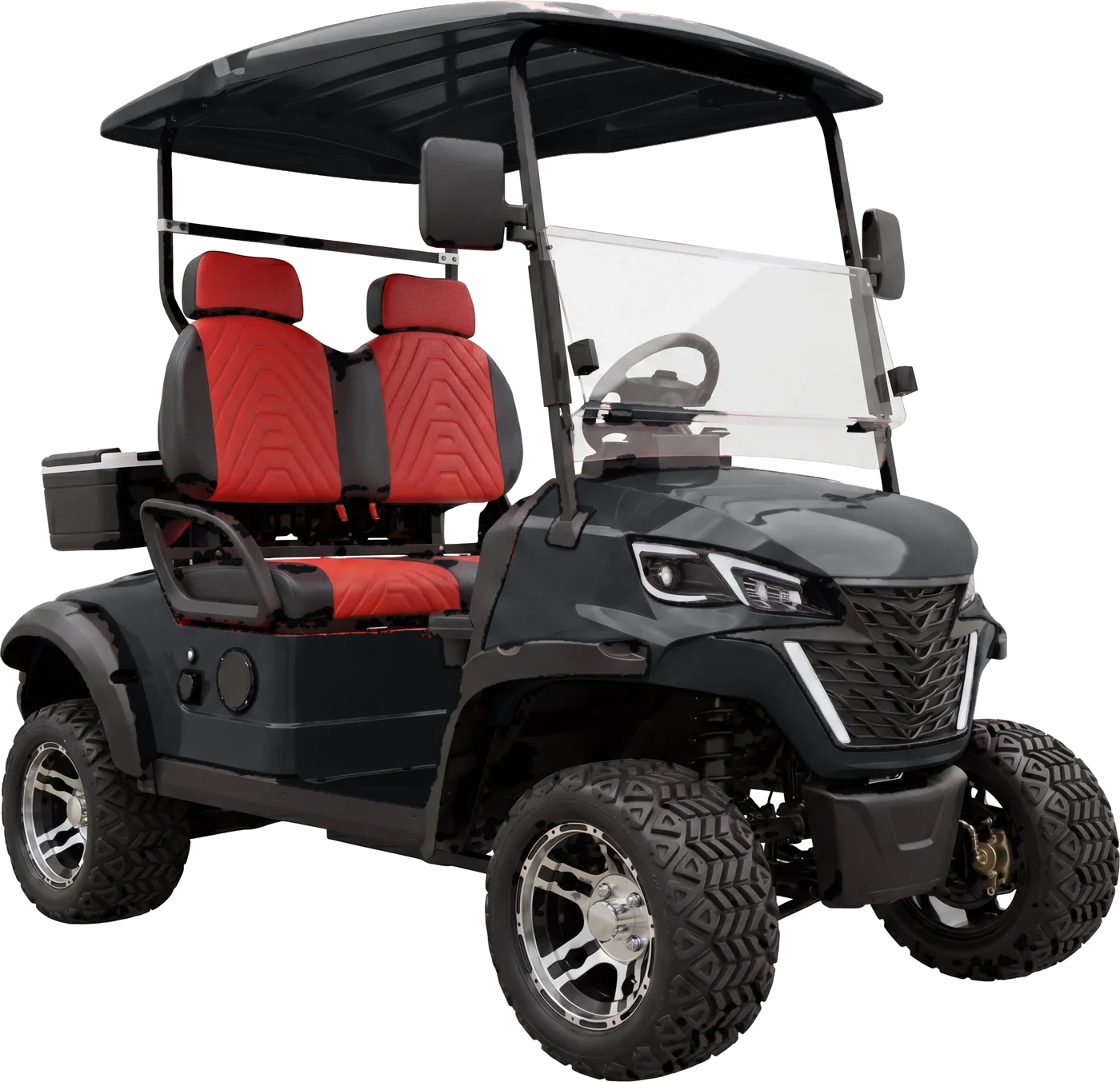 Onyx 2 in Onyx Black with saddle tan seats